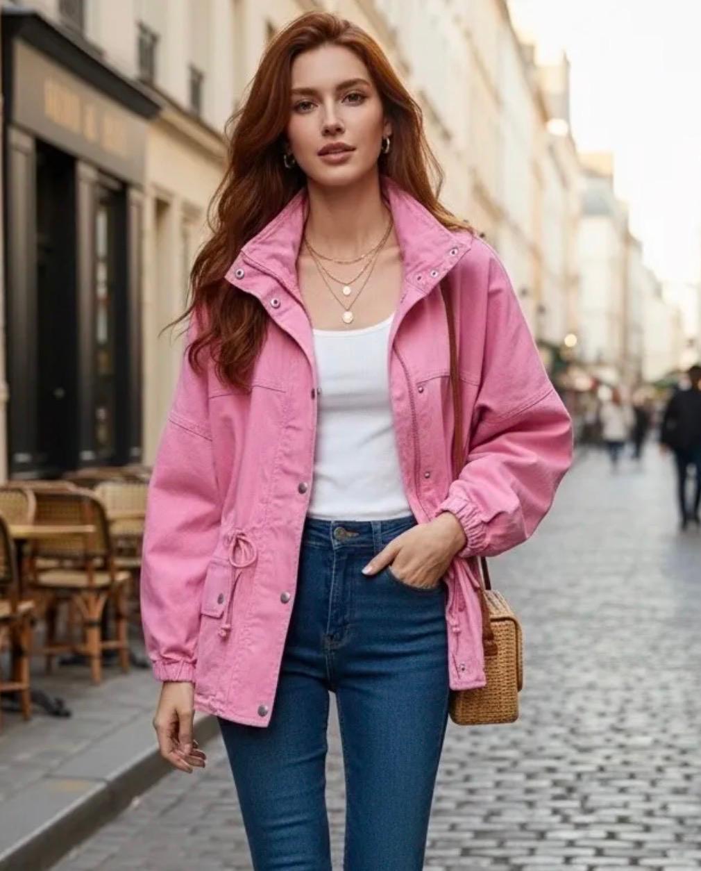 Veste Jean Rose
