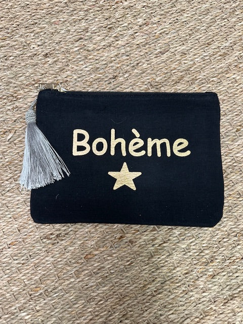 Pochette Noire Bohème & Etoile