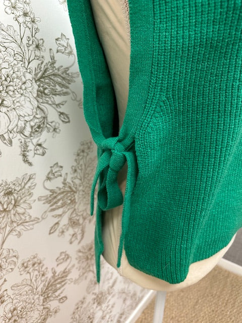 Pull Noeud  Sans Manches Vert