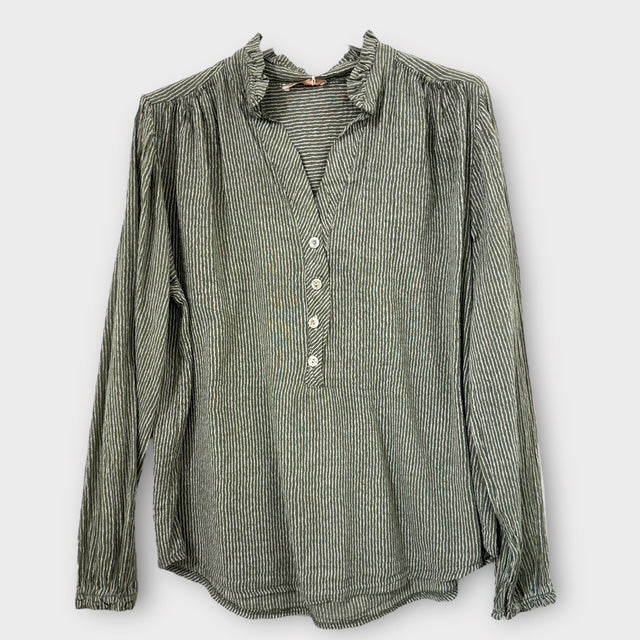 Chemise Rayée Verte