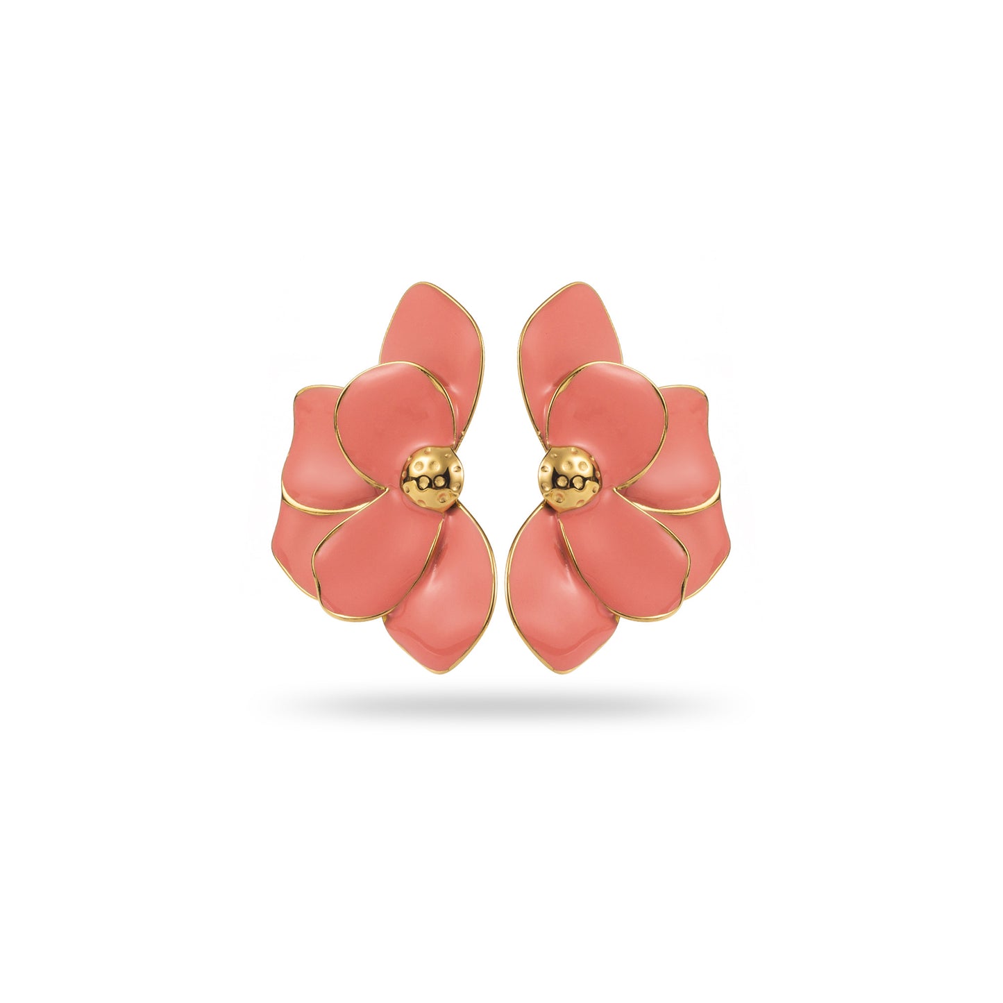 Boucles d'Oreilles Mi Fleur Rose