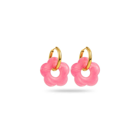 Boucle d'Oreilles Fleur Roses