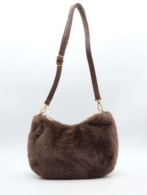 Sac Bandoulière Moumoute Marron