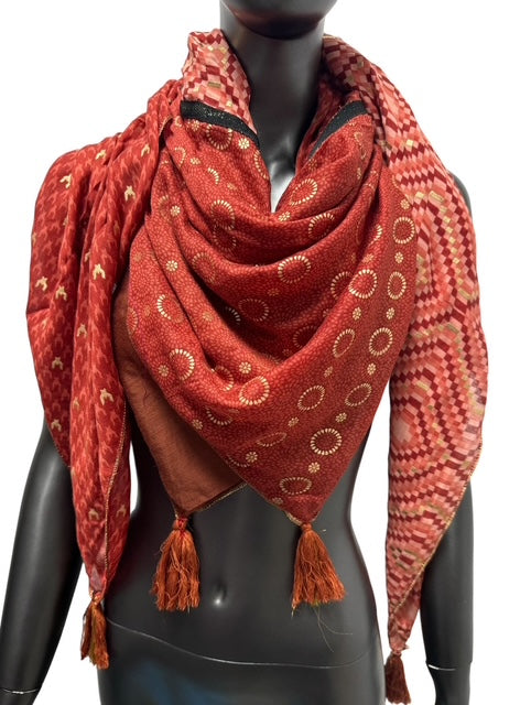 Foulard Patchwork Orange