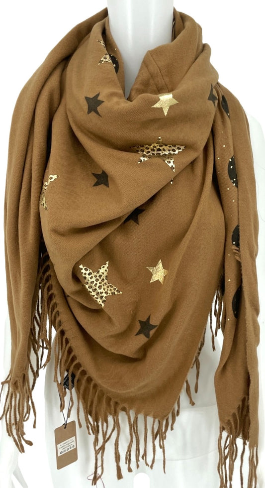 Écharpe Patchwork Camel