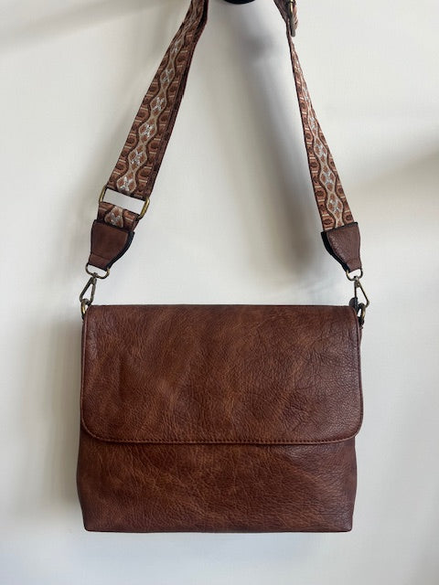 Sac Double Bandoulière Marron