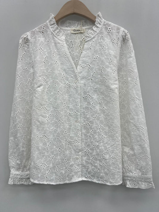 Chemisier Brodé Blanc